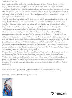 Feedback Sarah and Andy