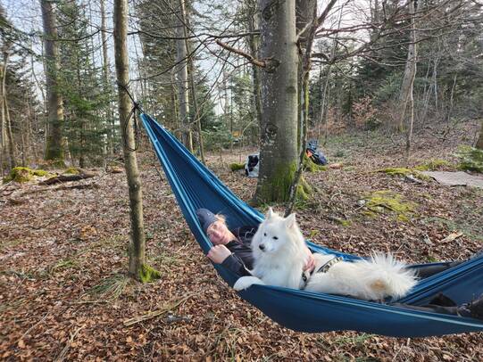 02 Sabrina mit Qumaira auf der Saalhöhe