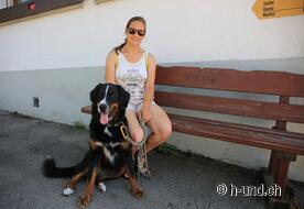 Kurze Pause beim Restaurant