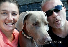 Il gruppo selfie non deve mancare: Nathalie con Indira e Roman.