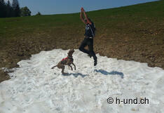 Jump for joy in the last snowfield