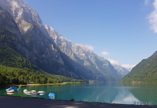 Uferwanderung Klöntalersee nach Riedern